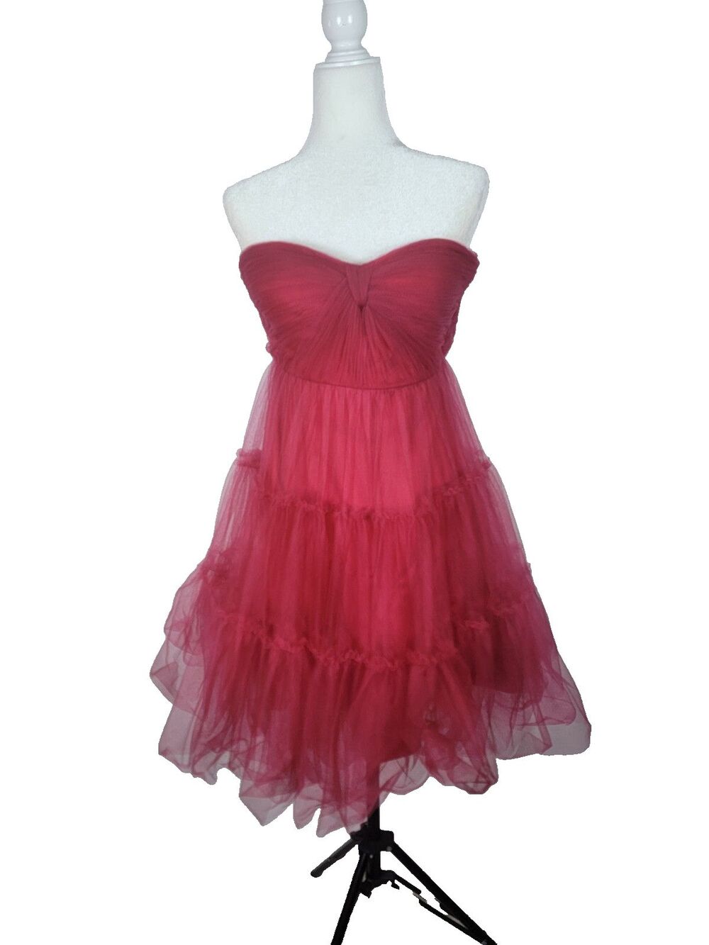 Anthropologie Va Et Vien Tulle Fit & Flare Mini Dress Sweetheart Sz 8